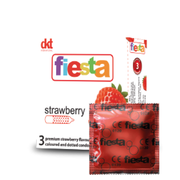 Fiesta Strawberry condom