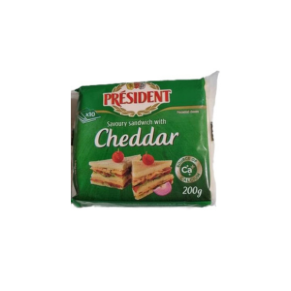 P 200G Cheddar For Sandwich 10 Sliced