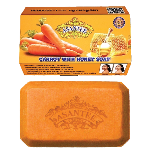 Asantee Carrot With Honey Soap 125G