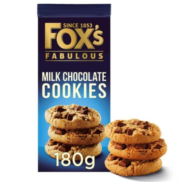 Fox Fabulous 180G Milk Chocolate Cookies