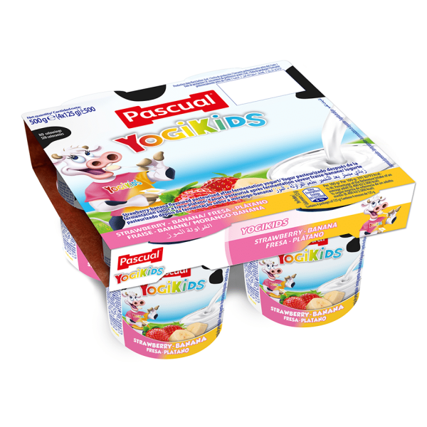 Pascual Yogikids Strawberry And Banana 125G