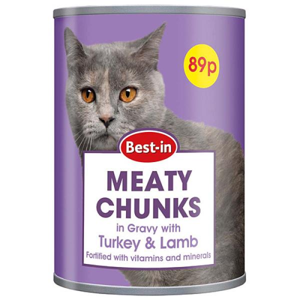 Best-In 400G Meaty Chunks In Gravy With Turkey & Lamb