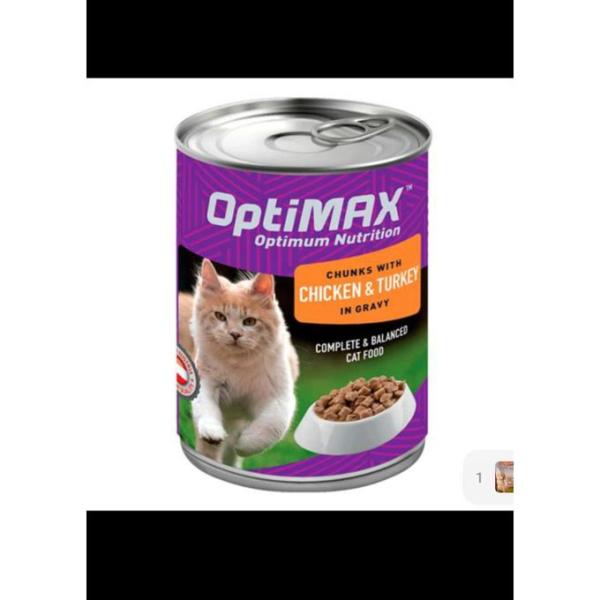Optimax 415G Chunks With Chicken & Turkey In Gravy