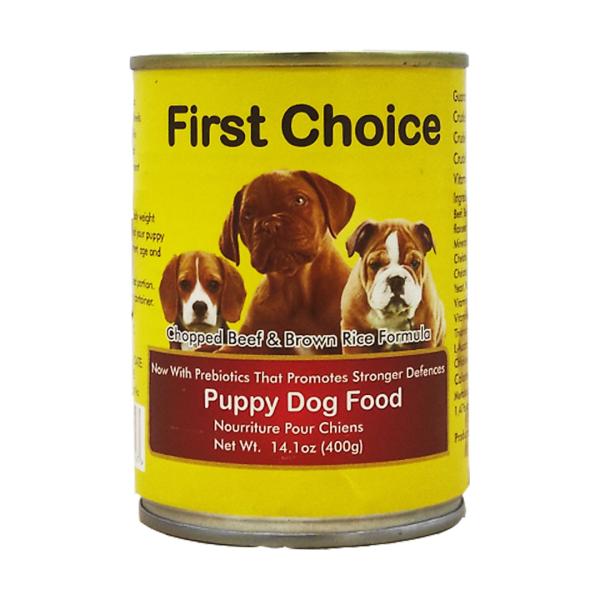 First Choice 400G Beef & Brown Rice Puppy Food