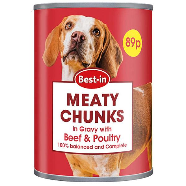 Best-In 400G Meaty Chunks In Gravy With Beef & Poultry
